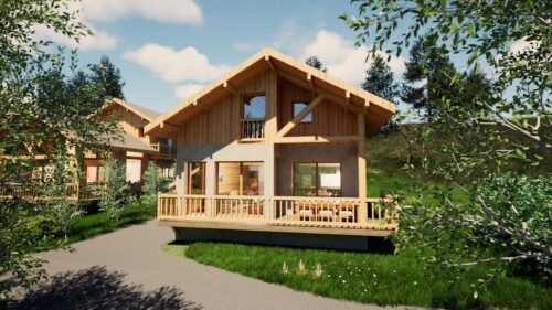 SABOT DE VENUS Chalet B façade sud 2